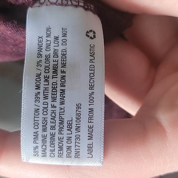 A new day. Burgundy long sleeve shirt size medium - Picture 4 of 5